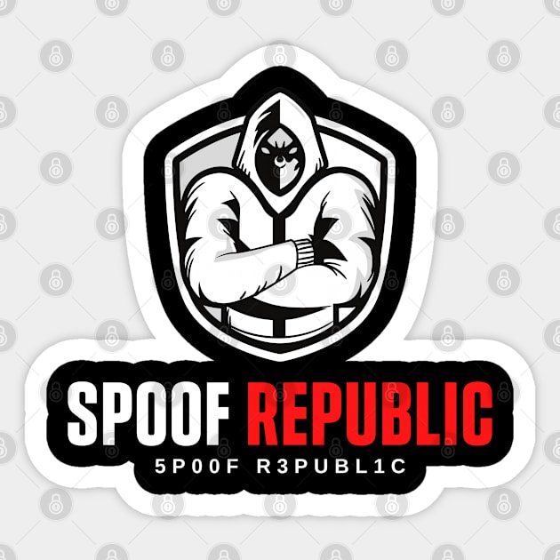 SPOOF REPUBLIC MERCH SHIRT Sticker by SpoofRepublic